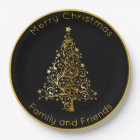 Sophisticated Black and Gold Christmas Tree