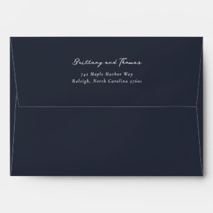 Sophisticated Black Calligraphy Envelope