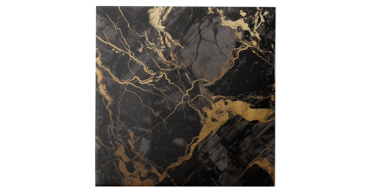 Ethereal Black Gold Marble Steam Deck Skin Luxury Marble 