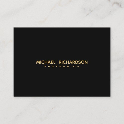 Sophisticated Black Gold Masculine Business Card