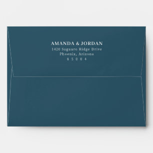 Sophisticated Black Minimalist Envelope