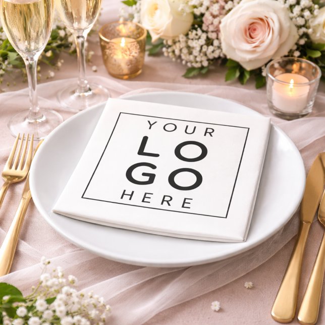 Sophisticated Black Minimalist Square Wedding Napkins (Sophisticated Black Minimalist Square Wedding Napkins)