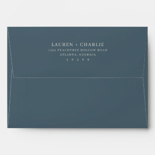Sophisticated Black Minimalist Typographic Envelope