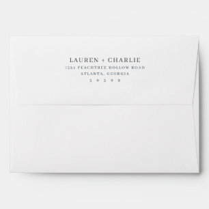 Sophisticated Black Typographic Envelope