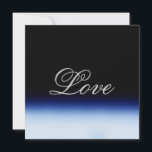 Sophisticated Blue Black Love Wedding<br><div class="desc">You can easily change the fonts and colors. You can also add your logo and the background image as you like.</div>