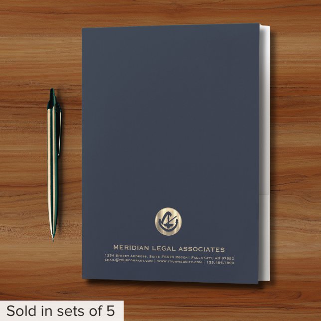 Sophisticated Blue Legal Pocket Folder (Creator Uploaded)