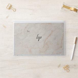 sophisticated brown marble HP laptop skin