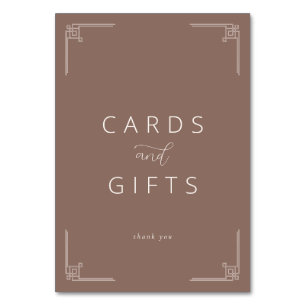 Sophisticated Brown Minimalist Gratitude Card