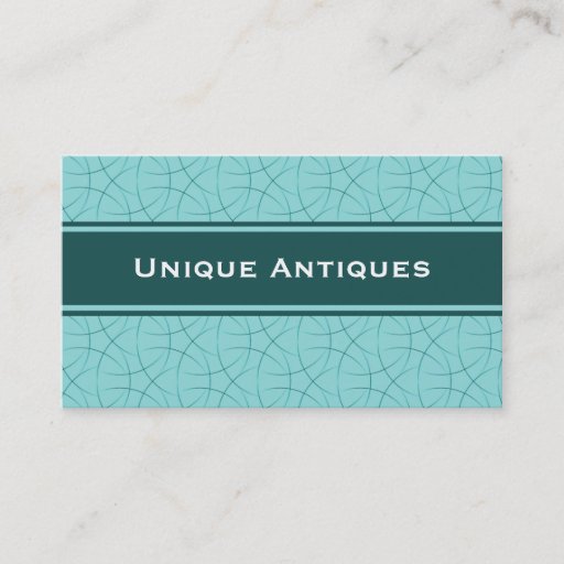 Customizable Sophisticated Business Card, Teal