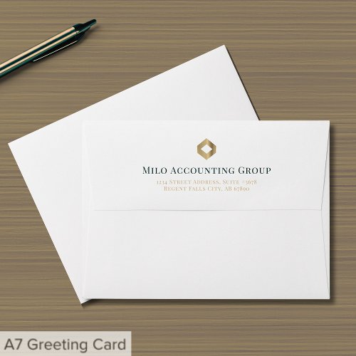 Sophisticated Business Return Address Envelope