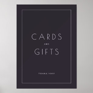 Sophisticated Charcoal Minimalist Gratitude Sign Holder
