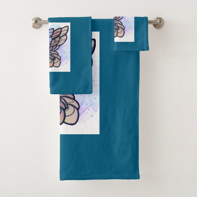 Sophisticated charm designs bath towel set (Insitu)