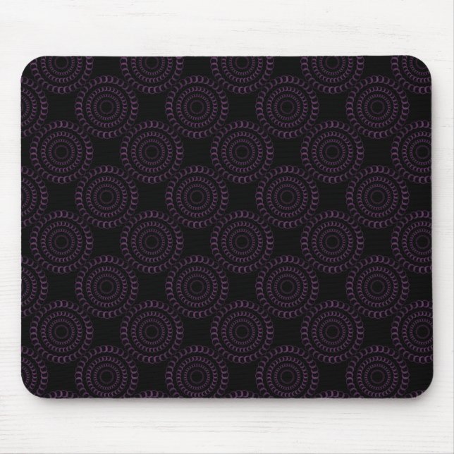 Sophisticated Chic Mousepad, Purple Mouse Pad (Front)