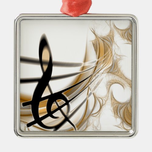 Sophisticated classic music sheet design accessory metal ornament