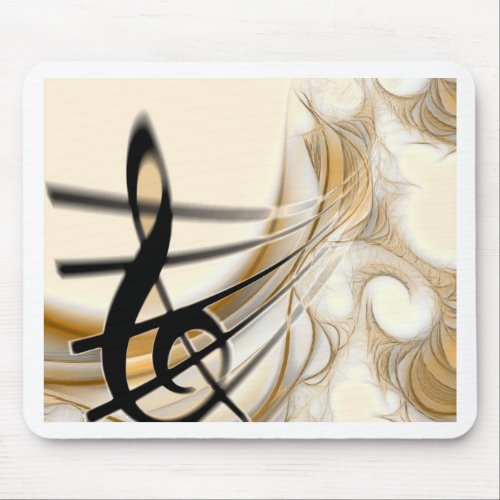 Sophisticated classic music sheet design accessory mouse pad