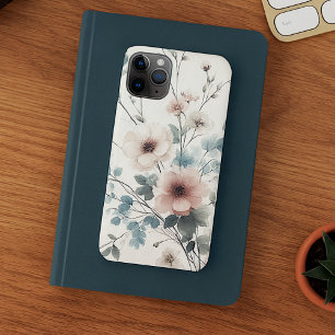 Sophisticated Classy Delicate Watercolor Flowers iPhone 16 Pro Max Case