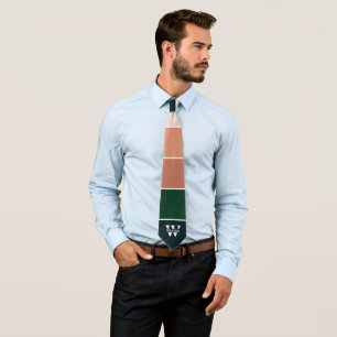 Sophisticated Color Block in Blue, Green, and Pink Neck Tie
