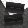 Sophisticated dark gradient professional minimal business card