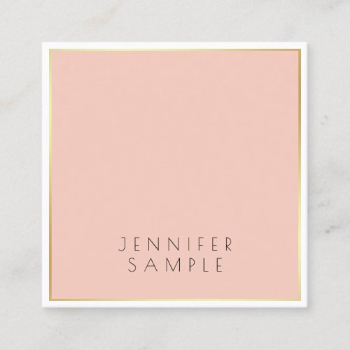 Sophisticated Design Elegant Modern Clean Luxury Square Business Card