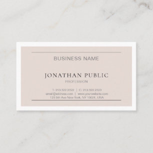 Sophisticated Design Modern Minimalist Trendy Business Card