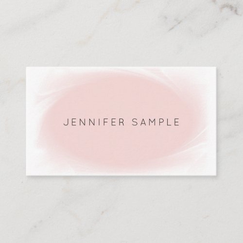 Sophisticated Design Pink Modern Professional Business Card