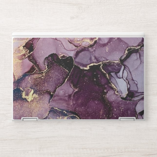    sophisticated dioxazine purpel marble HP laptop skin (Front)