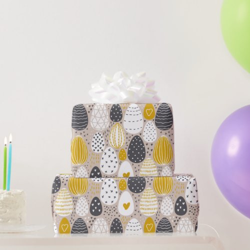 Sophisticated Easter Egg Wrapping Paper