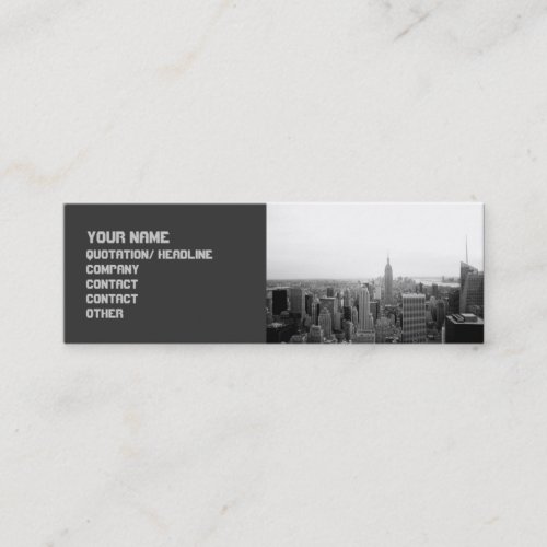 Sophisticated Edgy Cityscape Business Card Template