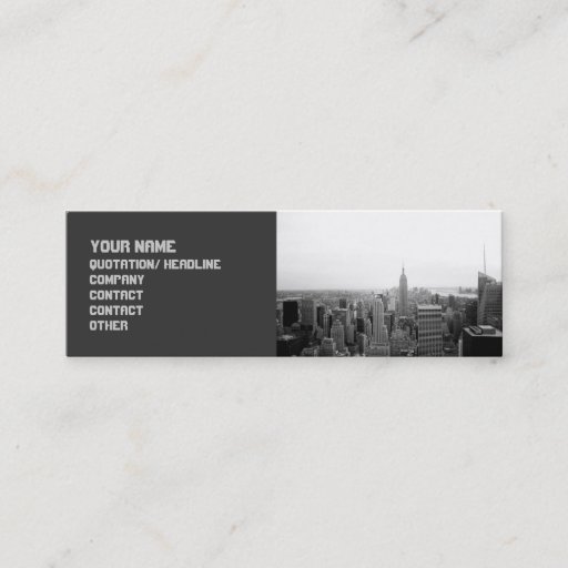 Customizable Sophisticated Edgy Cityscape Business Card Template