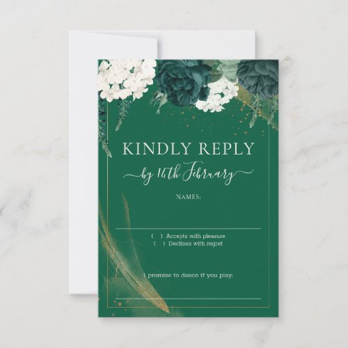 Sophisticated Emerald Roses Wedding