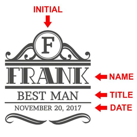 Sophisticated Engraved Rockefeller Vodka Glass (Design)