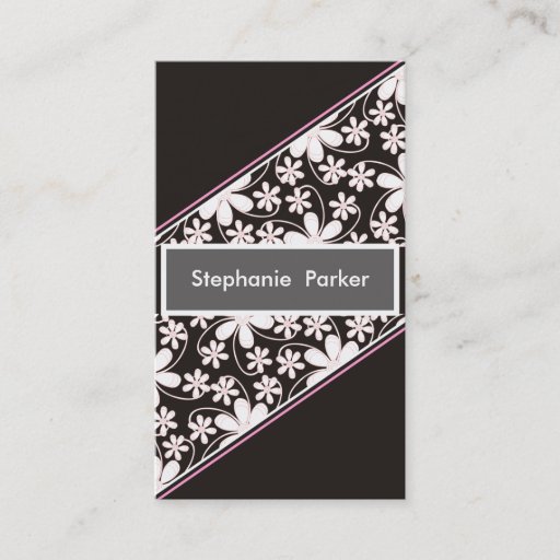 Customizable Sophisticated-Feminine Business Cards