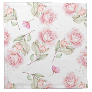 Sophisticated Floral Cloth Napkin