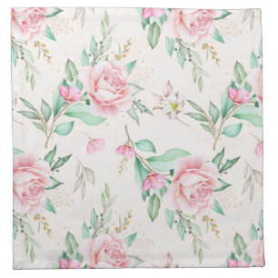 Sophisticated Floral Cloth Napkin