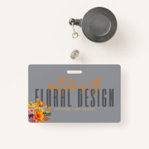 Sophisticated Floral Design Gray Orange Flowers
