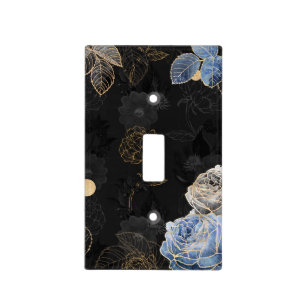 Sophisticated Floral Light Switch Cover