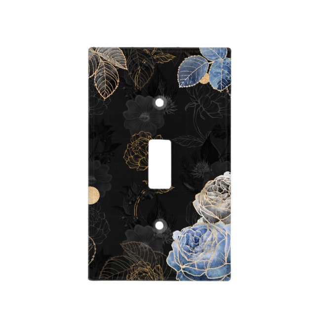 Sophisticated Floral Light Switch Cover (Front)