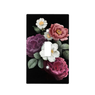 Sophisticated Floral Light Switch Cover
