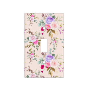 Sophisticated Floral Light Switch Cover
