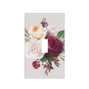 Sophisticated Floral Light Switch Cover