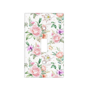 Sophisticated Floral Light Switch Cover