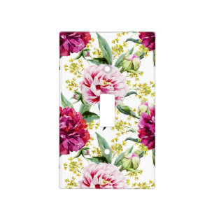 Sophisticated Floral Light Switch Cover