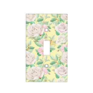 Sophisticated Floral Light Switch Cover