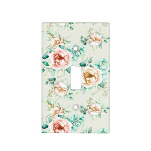 Sophisticated Floral Light Switch Cover