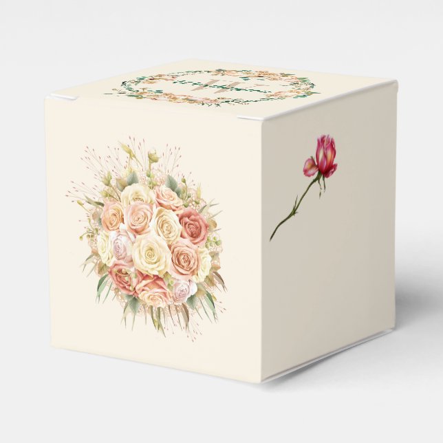 Sophisticated Floral Small Gift Box (Front Side)