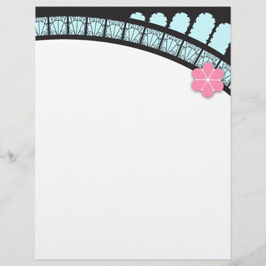 Sophisticated French Flair Letterhead (Front)