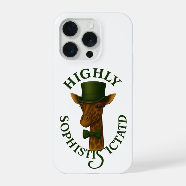 Sophisticated Giraffe Iphone Case (Back)