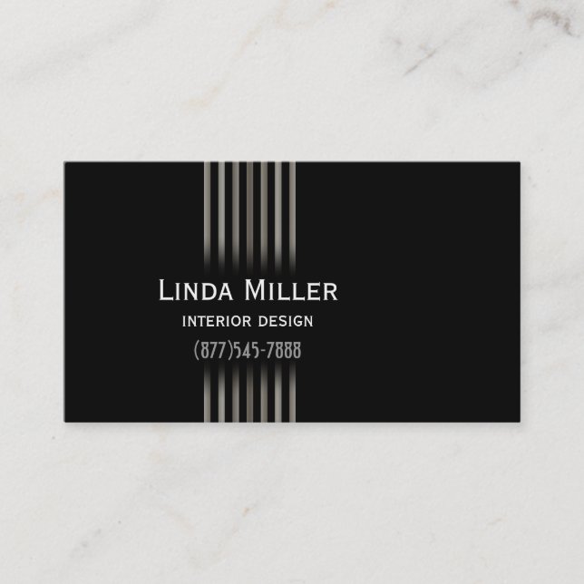 Sophisticated Gradients Business Card (Front)