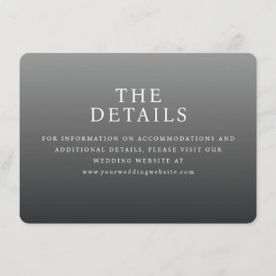 Sophisticated Gray Typographic Enclosure Card