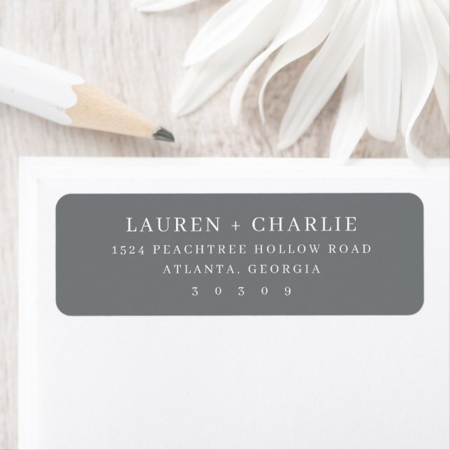 Sophisticated Gray Typographic Label (Insitu)